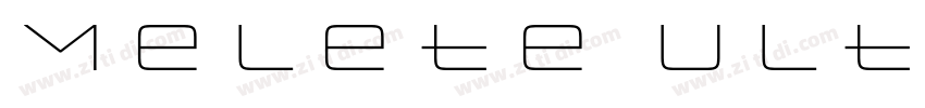 Melete Ultra Light字体转换